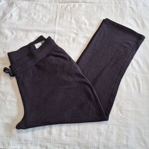 Tek Gear jogger women's PXXL black mid rise jogger Ultrasoft fleece NWT